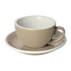 Loveramics Egg Cappuccino Cup & Saucer 200ml - Taupe цена и информация | Стаканы, фужеры, кувшины | kaup24.ee