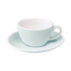 Loveramics Egg Flat White 150ml Cup & Saucer - River Blue цена и информация | Стаканы, фужеры, кувшины | kaup24.ee