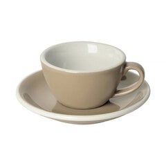 "Loveramics Taupe Egg - 150ml Flat White Cup & Saucer" цена и информация | Стаканы, фужеры, кувшины | kaup24.ee