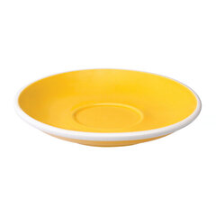 Loveramics Egg Flat White Cup & Saucer 150ml - Yellow цена и информация | Стаканы, фужеры, кувшины | kaup24.ee