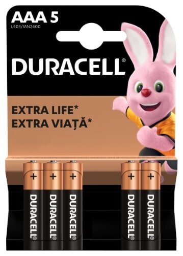 Patareid DURACELL AAA 5 tk (2 tk.) цена и информация | Patareid | kaup24.ee