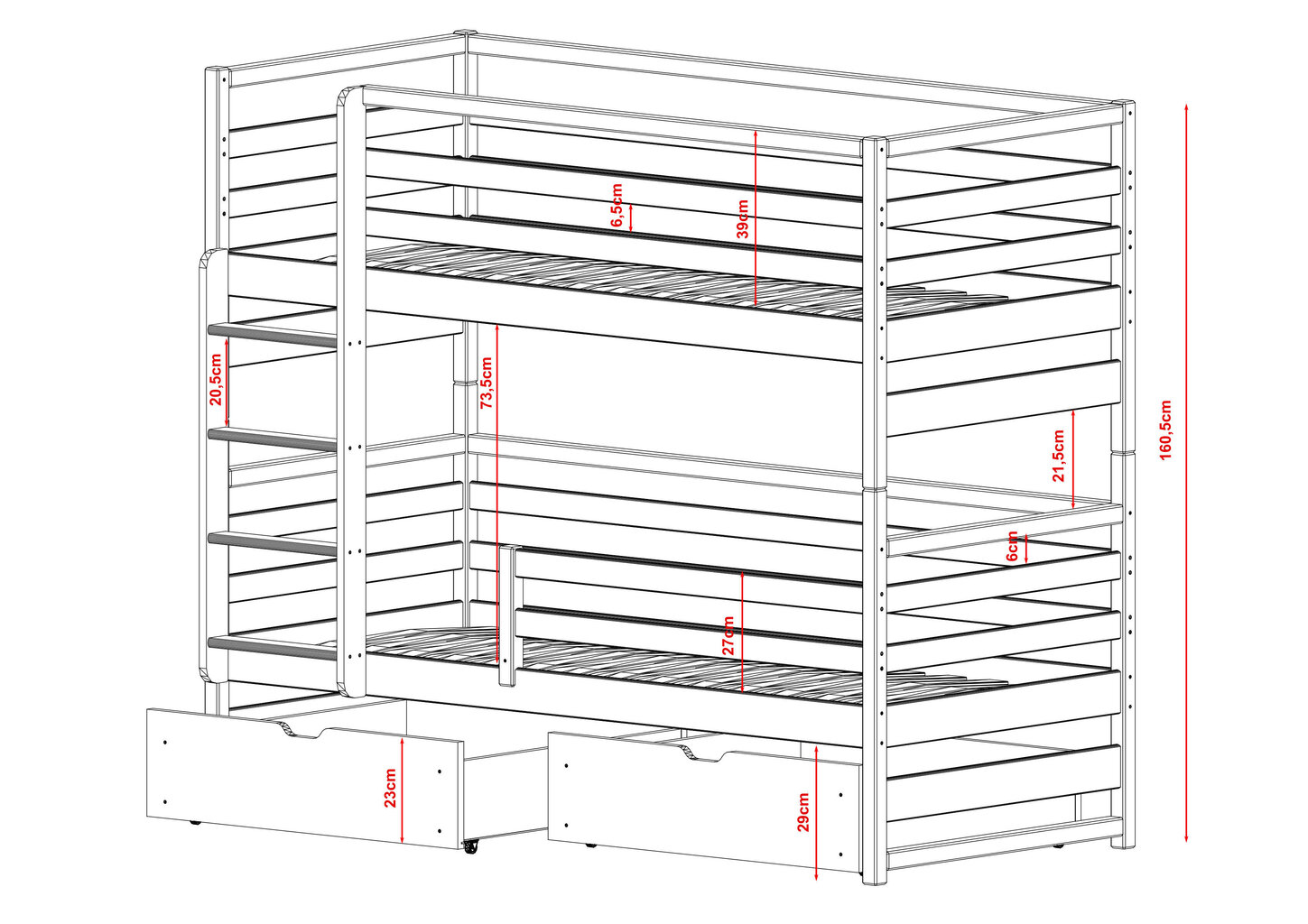 Narivoodi Loft FURNLUX CLASSIC, 88x178x161 cm, beež цена и информация | Voodid | kaup24.ee