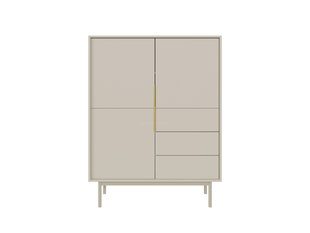 Puhvetkapp Viva FURNLUX CLASSIC, 104x39x140 cm, beež hind ja info | Elutoa väikesed kapid | kaup24.ee