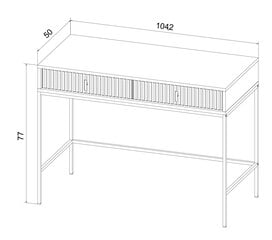 Консольные столы Maggiore FURNLUX CLASSIC, 104x50x77 cm, бежевый цена и информация | Столы-консоли | kaup24.ee