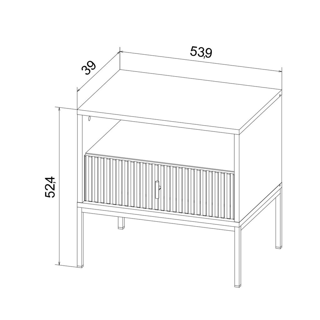 Öökapp Maggiore FURNLUX CLASSIC, 54x39x52 cm, beež цена и информация | Öökapid | kaup24.ee