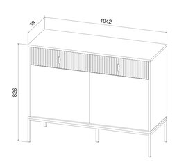 Puhvetkapp Maggiore FURNLUX CLASSIC, 104x39x83 cm, beež hind ja info | Elutoa väikesed kapid | kaup24.ee