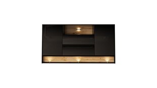 Буфет Vision FURNLUX CLASSIC, 160x40x85 cm, черный цена и информация | Шкафчики в гостиную | kaup24.ee