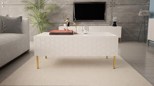 Журнальные столики Hexa FURNLUX CLASSIC, 120x55x49 cm, белый цена и информация | Журнальные столики | kaup24.ee