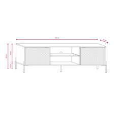 Tv alus Diamo FURNLUX CLASSIC, 162x42x54 cm, beež hind ja info | TV alused | kaup24.ee