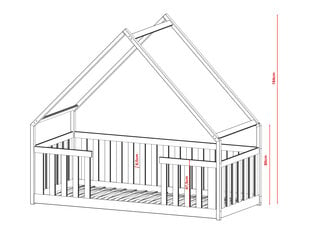 Majavoodi Bee FURNLUX CLASSIC, 88x168x184 cm, beež hind ja info | Voodid | kaup24.ee