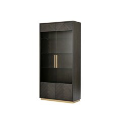 Витрина Seville FURNLUX PREMIUM, 100x41x200 cm, черный цена и информация | Витрины, серванты | kaup24.ee