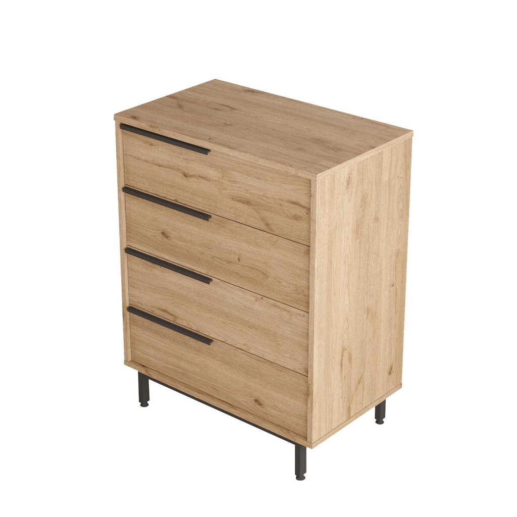 Kummut Ocean FURNLUX CLASSIC, 75x45x95 cm, naturaalne цена и информация | Kummutid | kaup24.ee