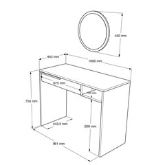 Консольные столы Ocean FURNLUX CLASSIC, 100x45x75 cm, белый цена и информация | Столы-консоли | kaup24.ee