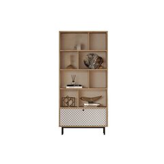 Витрина Crea FURNLUX CLASSIC, 84x30x176 cm, бежевый цена и информация | Витрины, серванты | kaup24.ee