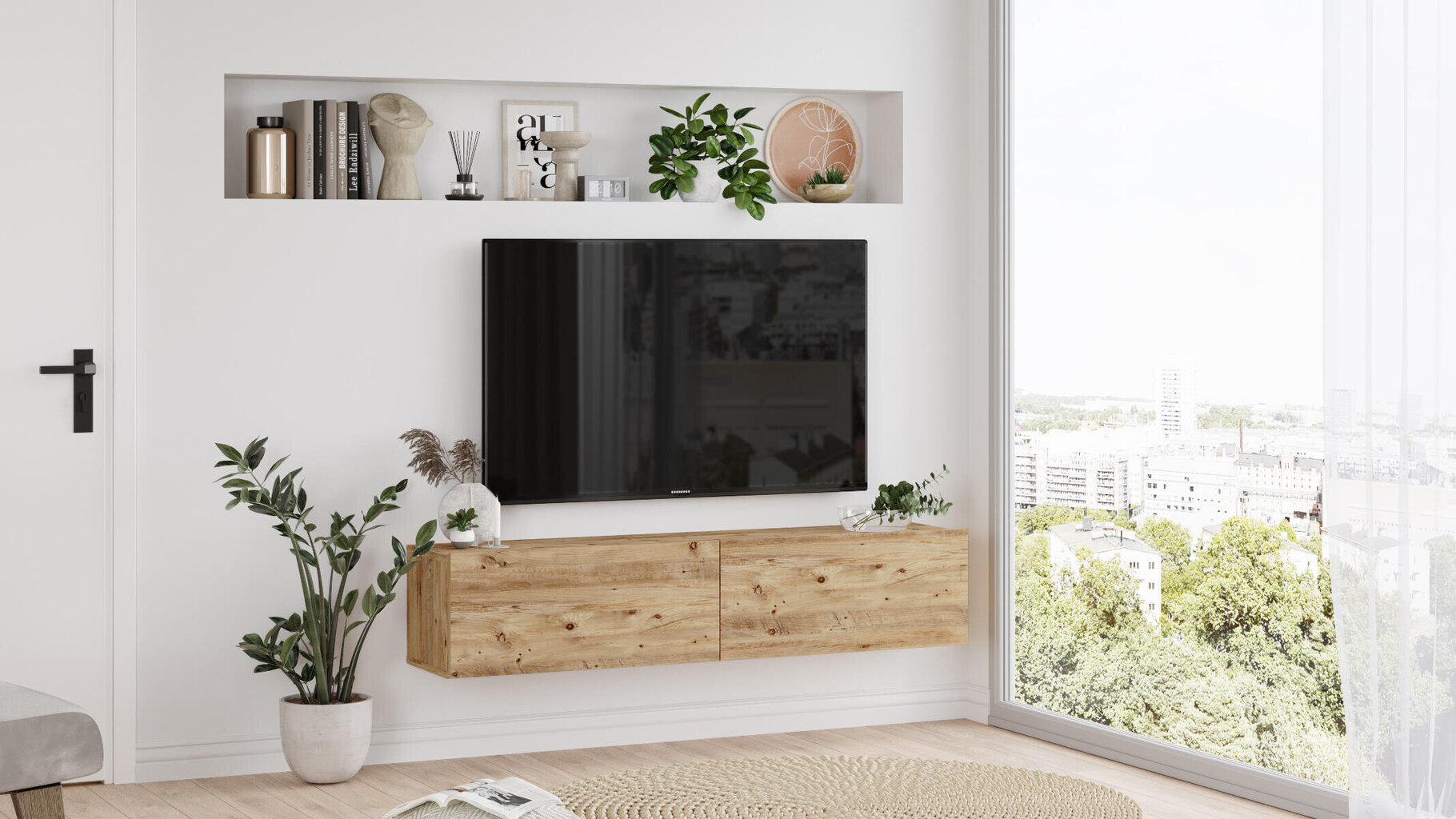 Tv alus Future10 FURNLUX CLASSIC, 140x32x30 cm, naturaalne hind ja info | TV alused | kaup24.ee