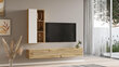 Tv alus Luvio FURNLUX CLASSIC, 175x27x25 cm, naturaalne цена и информация | TV alused | kaup24.ee