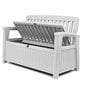 Aiapink panipaigaga 2in1 Patio Storage Bench Keter, valge 253818 hind ja info | Aiapingid | kaup24.ee