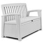 Aiapink panipaigaga 2in1 Patio Storage Bench Keter, valge 253818 hind ja info | Aiapingid | kaup24.ee