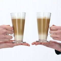 Coffee Latte joogiklaaside komplekt 6 tk, 260ml hind ja info | Klaasid, tassid ja kannud | kaup24.ee