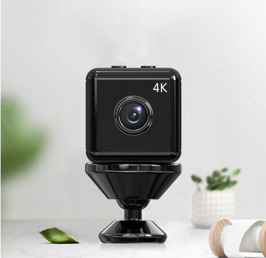Mini spioonkaamera, WIFI 4K цена и информация | Valvekaamerad | kaup24.ee