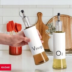 Бутылка для оливкового масла и уксуса 320 мл со стеклянным дозатором масла, белая цена и информация | Столовые и кухонные приборы | kaup24.ee
