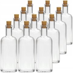 Pudel Pudelid 700ml Tinktuurid Moonshine Cork 12 tk hind ja info | Köögitarbed | kaup24.ee