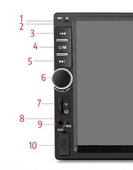 Android auto multimeedia tagakaameraga, 2 DIN, 7 tolli цена и информация | Автомагнитолы, мультимедиа | kaup24.ee