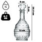 6x Whiskey Alcohol Decanter Crystal 1L klaaspudel korgiga hind ja info | Klaasid, tassid ja kannud | kaup24.ee