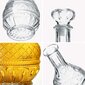 6x Whiskey Alcohol Decanter Crystal 1L klaaspudel korgiga hind ja info | Klaasid, tassid ja kannud | kaup24.ee