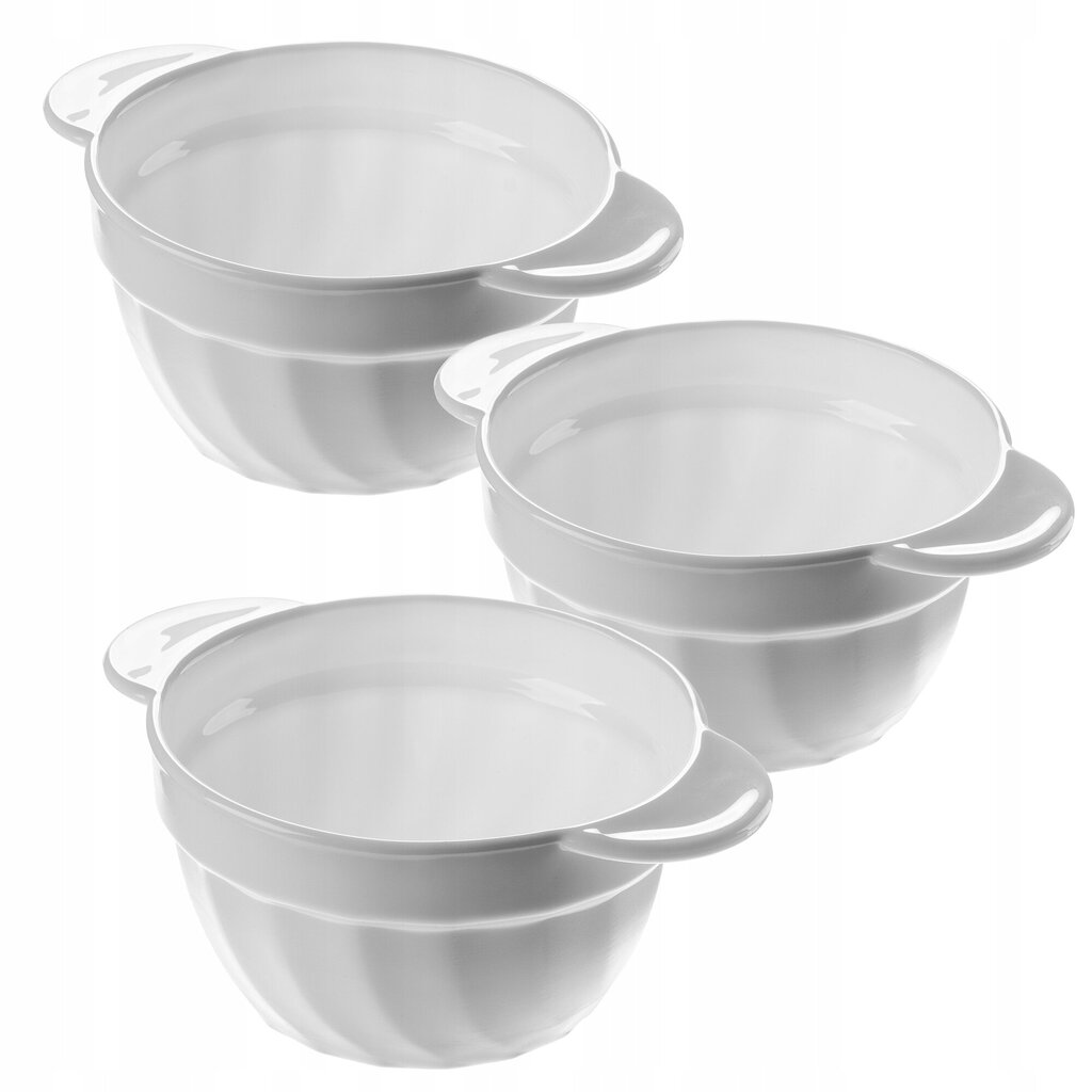 Bouillon Flapper 650ml White Bowl 3 tk hind ja info | Lauanõud ja kööginõud | kaup24.ee