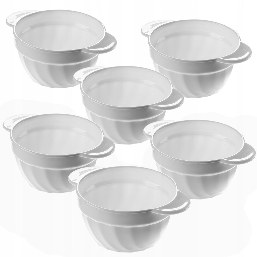 Bouillon Flapper 650ml White Bowl 6 tk цена и информация | Lauanõud ja kööginõud | kaup24.ee