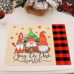 RNGWAPER 2 Piece Christmas Placemats Decoration цена и информация | Скатерти, салфетки | kaup24.ee