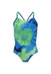 Nike Одежда Для Плавания Nk G Tie Dye Crossback Blue Colored NESSE763 338 NESSE763 338/L цена и информация | Купальники для девочек | kaup24.ee