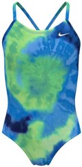 Nike Одежда Для Плавания Nk G Tie Dye Crossback Blue Colored NESSE763 338 NESSE763 338/L цена и информация | Купальники для девочек | kaup24.ee