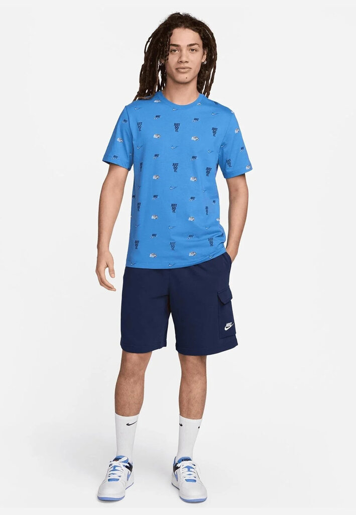 Nike T-Särgid Nsw Tee M90 12Mo Aop Blue FQ8036 402 FQ8036 402/S цена и информация | Meeste pusad | kaup24.ee