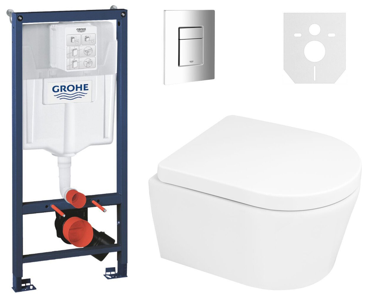 Grohe WC-pott komplekt Tixi hind ja info | WС-potid | kaup24.ee