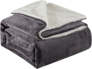 Lifewit Sherpa Fleece Одеяло-покрывало, серое, 127x152 см, мягкое и теплое цена и информация | Одеяла | kaup24.ee