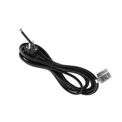 Electric Wire with Plug 3x0,75mm 3m black Forever Light hind ja info | Rippvalgustid | kaup24.ee