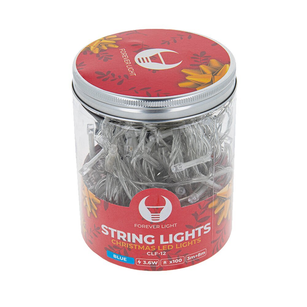 String light 100LED 8m blue Forever Light hind ja info | Rippvalgustid | kaup24.ee