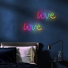 Neon LED RGB LOVE FLRN01 + RC Forever Light цена и информация | Люстры | kaup24.ee