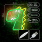 Neoon PLEXI LED JURASSIC DINO roheline FLNJ02 Forever Light цена и информация | LED ribad | kaup24.ee