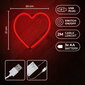 Neoon LED HEART punane nahkhiir + USB Forever FLNE07 Light цена и информация | LED ribad | kaup24.ee