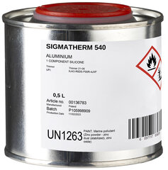 Merevärv SigmaTherm 540 hõbedane 0,5l цена и информация | Краска | kaup24.ee