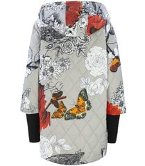 Asümmeetriline üleminekuperiood JACKET FLOWERS print 10656-50 hind ja info | Naiste joped ja parkad | kaup24.ee