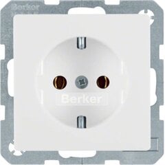 Berker Q1/Q3/Q7 белый - розетка SCHUKO цена и информация | Выключатели, розетки | kaup24.ee