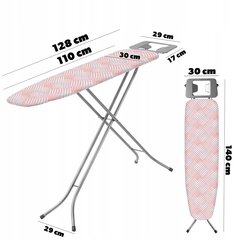 Standardne suur triikimislaud 110x30cm kokkupandav triikraud hind ja info | Triikimislauad | kaup24.ee