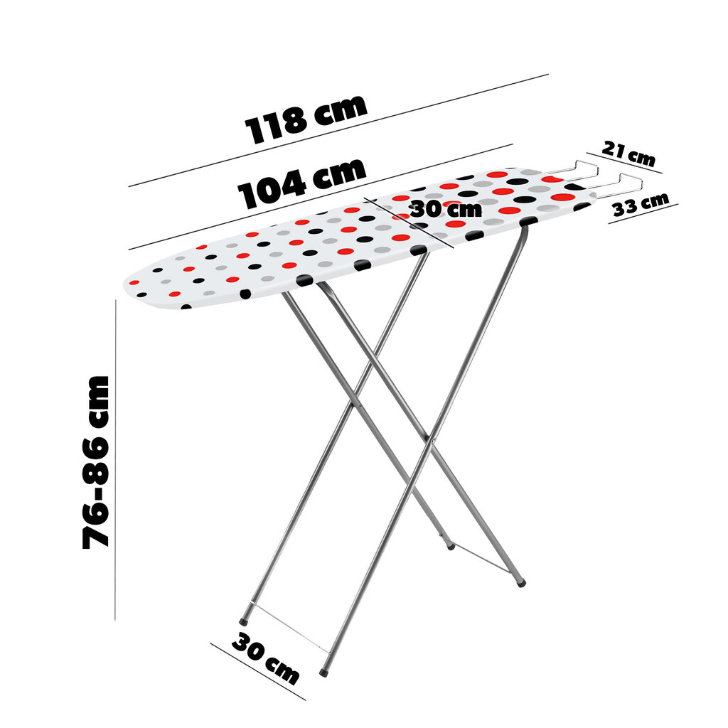 Triikimislaud, 104x30 cm hind ja info | Triikimislauad | kaup24.ee