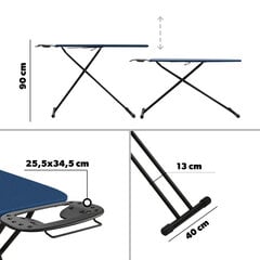 Складная гладильная доска, большая, стандартная ширина 120x38 см, с ручкой цена и информация | Гладильные доски | kaup24.ee