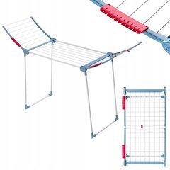Seisev pesukuivati 175 cm riiete jaoks, käepidemetega kokkupandav hind ja info | Pesukuivatusrestid ja aksessuaarid | kaup24.ee