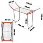 Pesukuivatusrest, Seisev, Stabiilne, 18 m, Riiete jaoks, Kokkupandav, Pesu jaoks, Suur hind ja info | Pesukuivatusrestid ja aksessuaarid | kaup24.ee